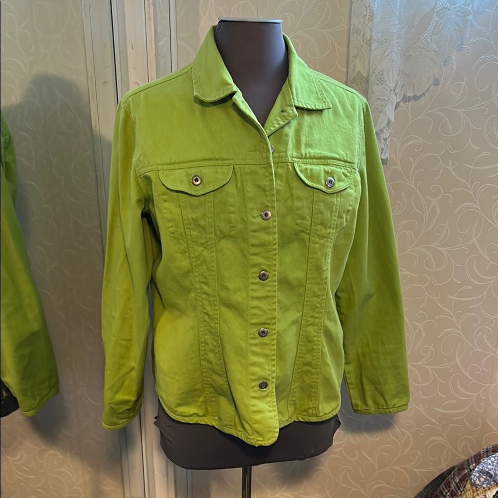 Chico’s Lime Green Women's Jacket size Med